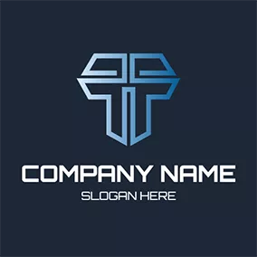 Monogram Logo Abstract F T Monogram logo design