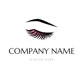Eyelash Logo Captivating Eyebrow and Eyelash logo design