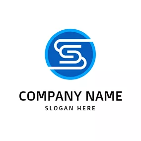 Letter Logo Line Roundness Letter S S logo design
