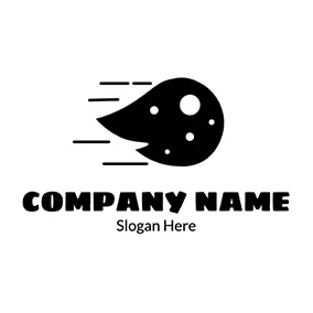 Circle Logo Simple Circle Fireball logo design