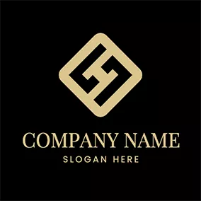 Monogram Logo Square Letter H L Monogram logo design