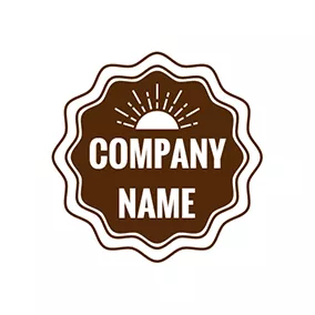 Sun Logo White Sun and Good Morning logo design